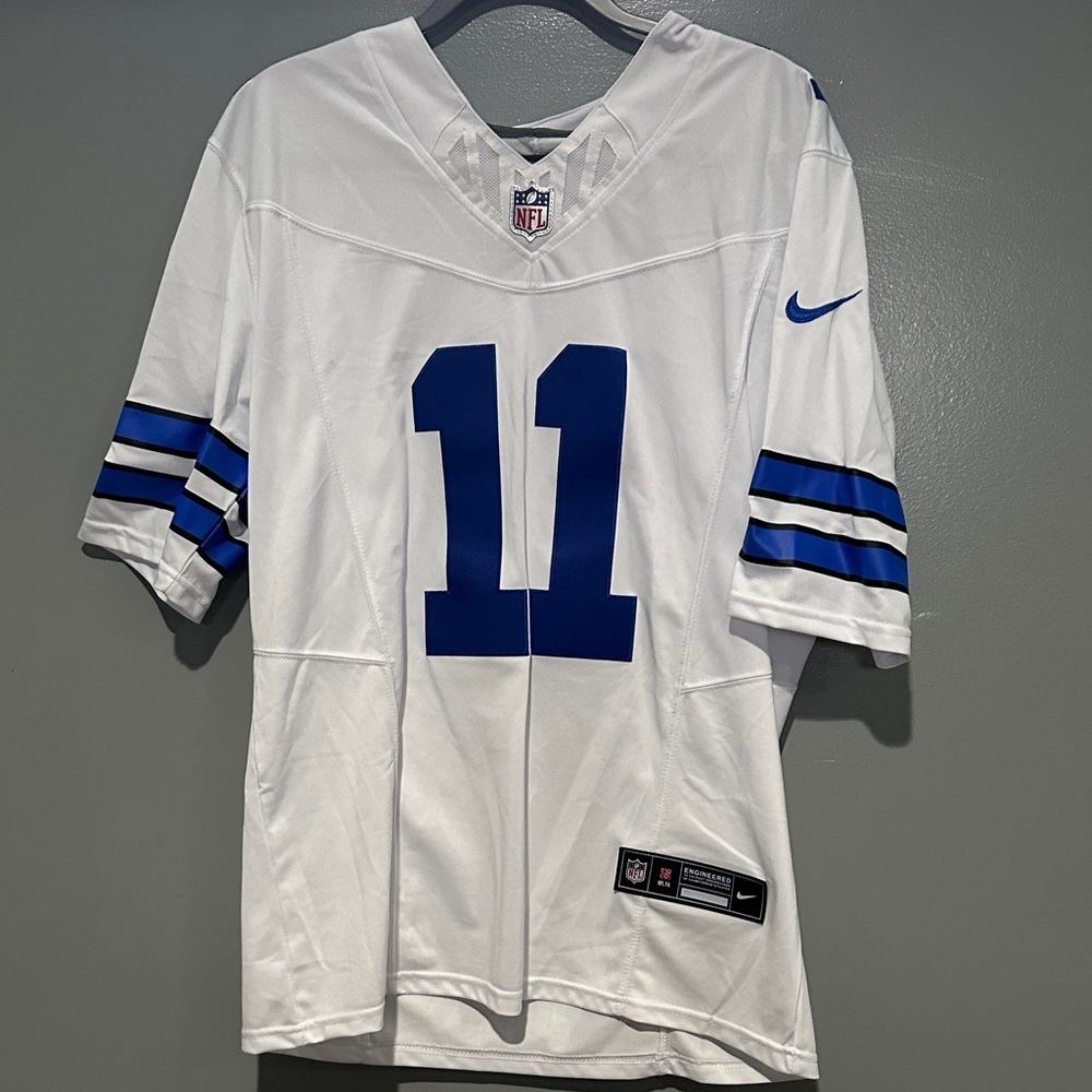 Nike Dallas Cowboys White and Blue Jersey - Micah Parsons